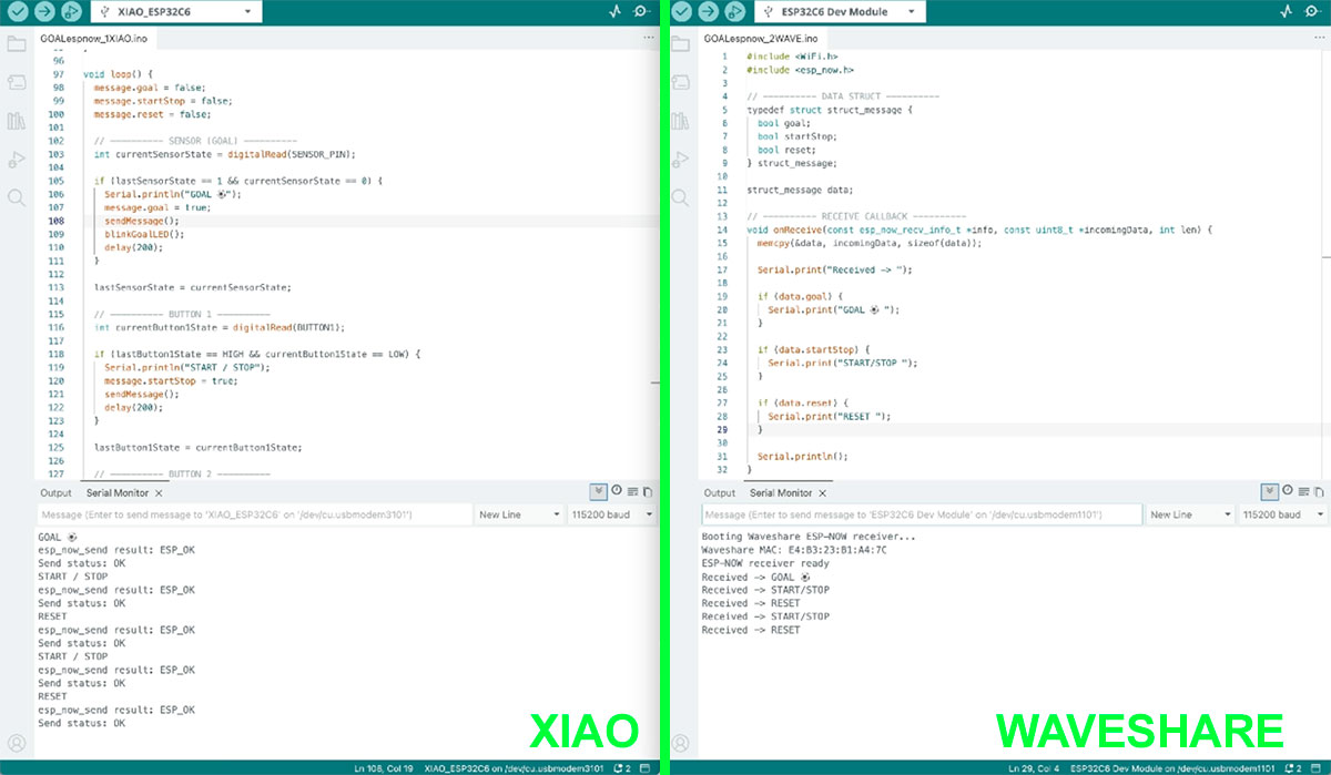XIAO detect and send to WAVESHARE