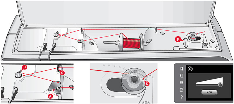 Winding from horizontal position
