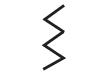 Stretch triple zigzag stitch