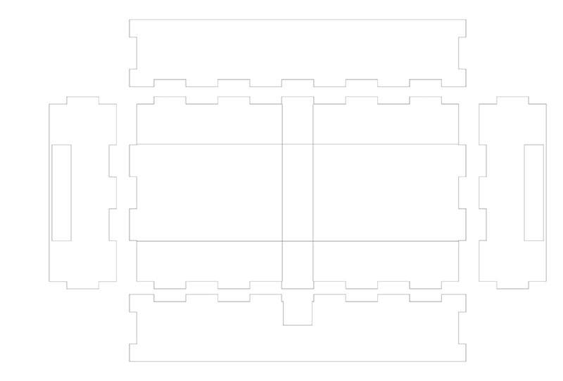 Lower wooden structure of machine (CNC)