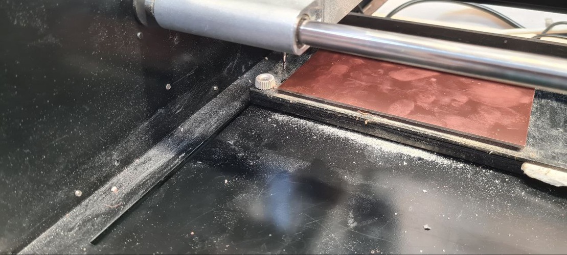 FR1 blank lying flat on a workbench with a ruler showing approximately 60mm width.