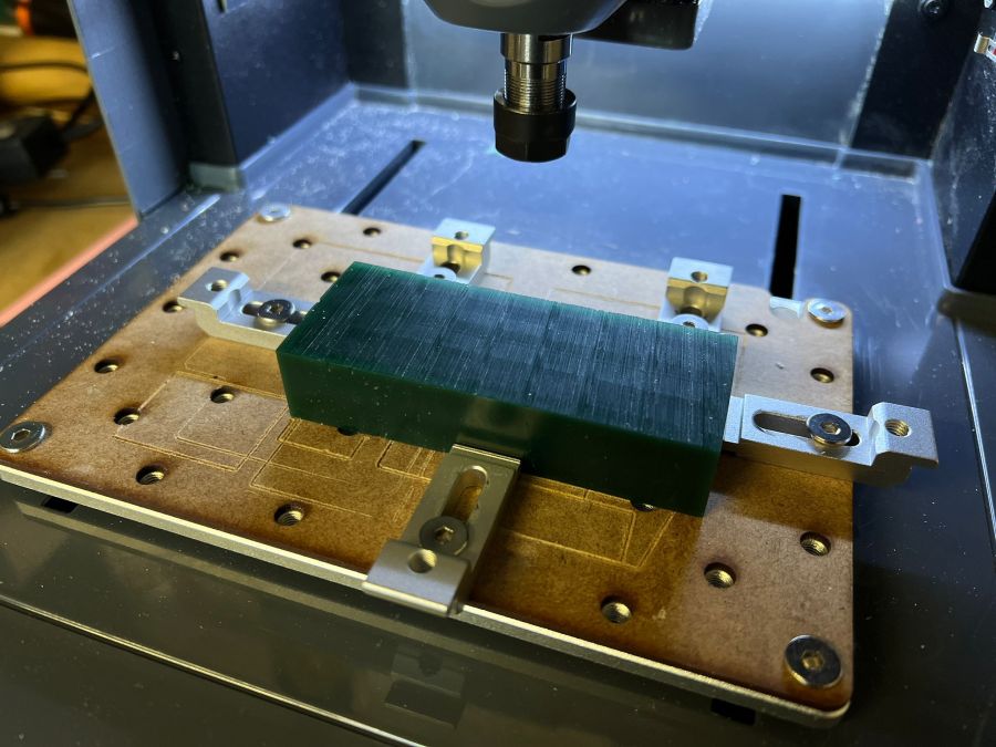 Machine setup for mold fabrication