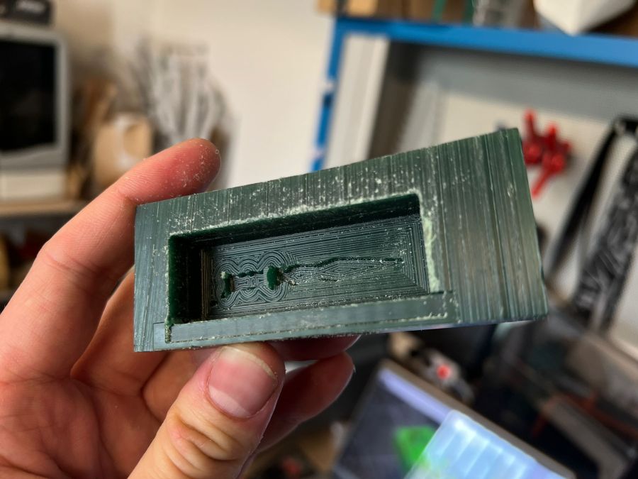 Machine setup for mold fabrication