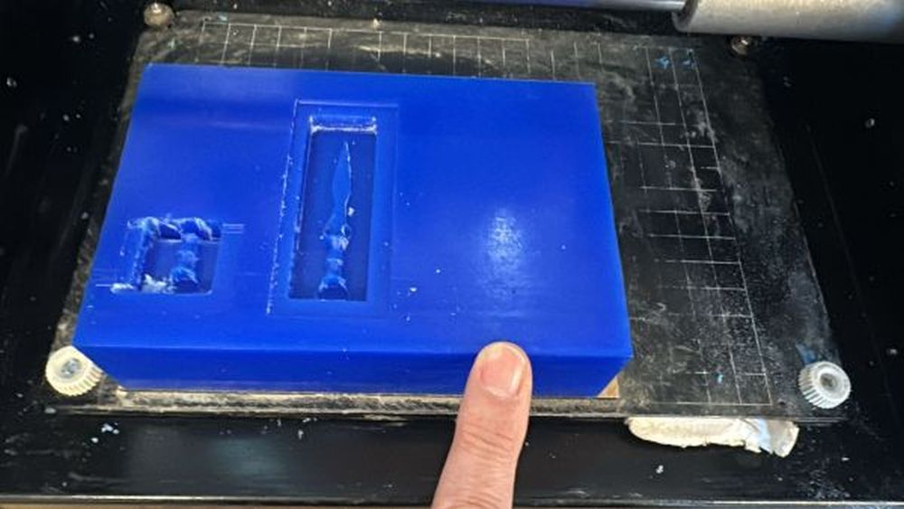 Machine setup for mold fabrication