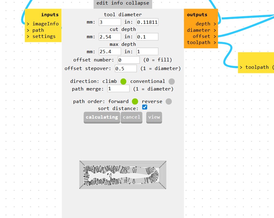 Machine setup for mold fabrication