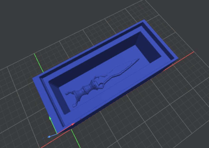 Machine setup for mold fabrication
