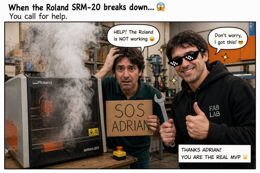 Machine setup for mold fabrication