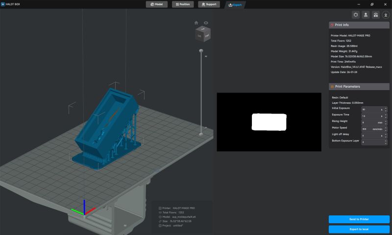 Machine setup for mold fabrication