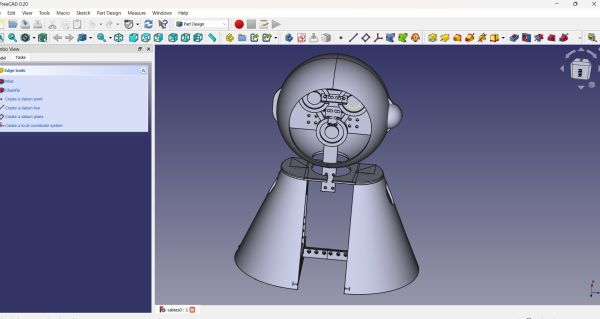 CAD model of the robot body