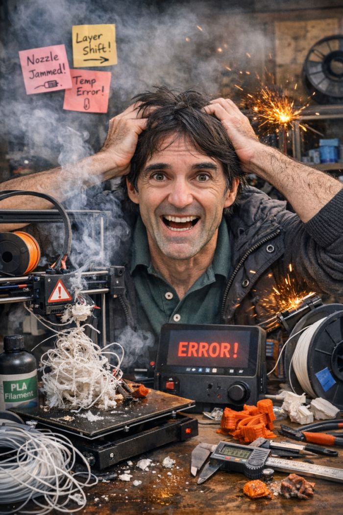 3D printer design rules test piece – overhangs and bridges