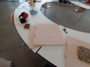 Half assembled object