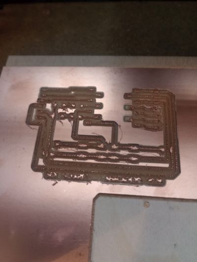 PCB fixed on machine
