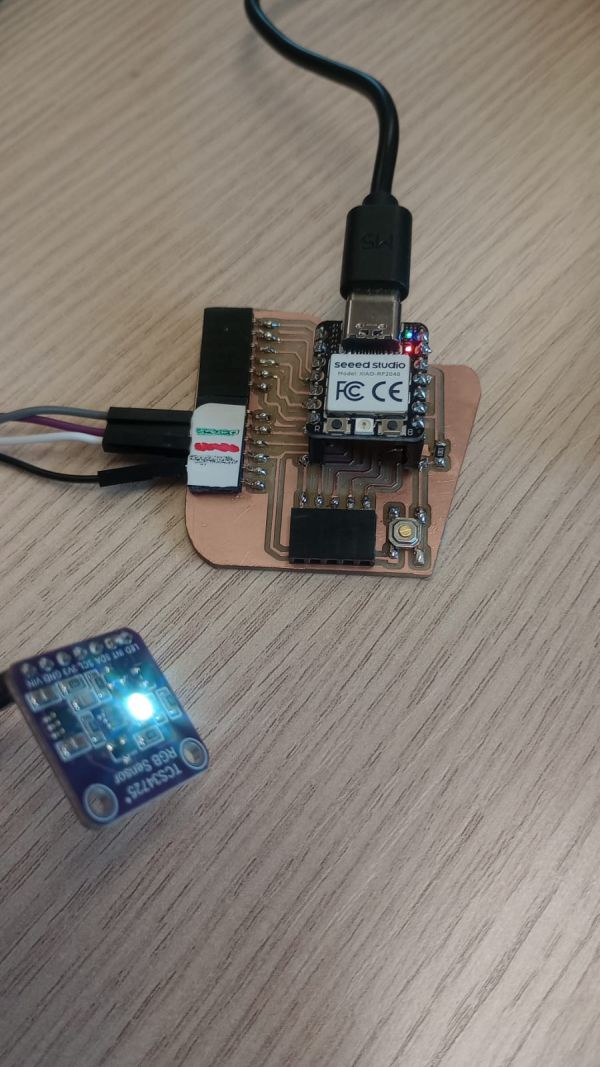 Sensor connected to board