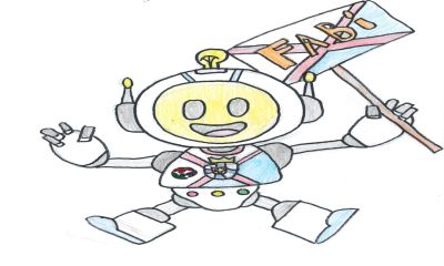 Fabi mascot from FabLab Ponferrada