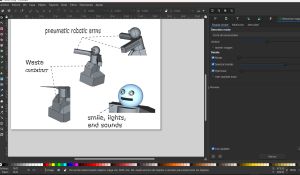 Details of the raster sketch in Paint