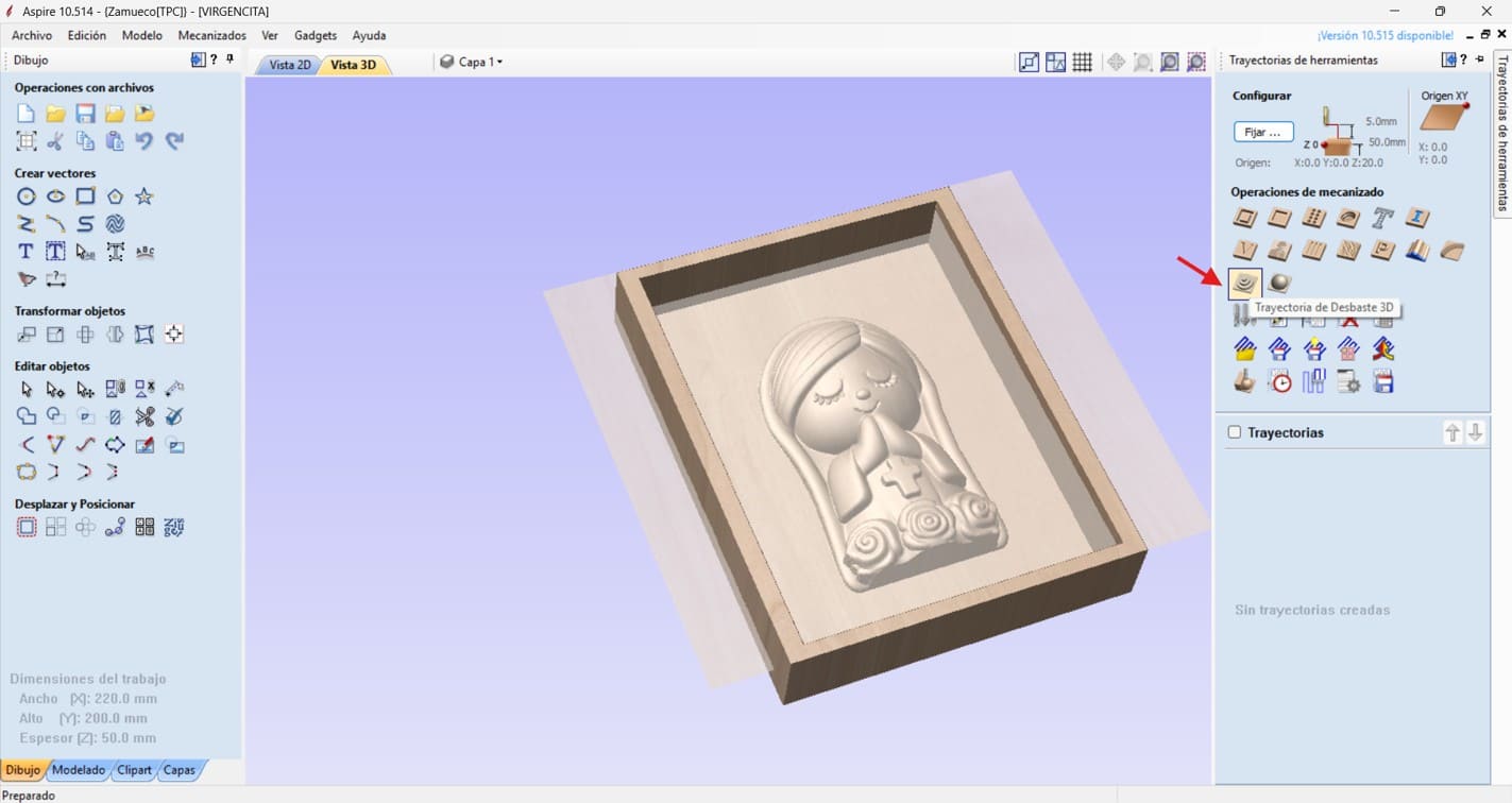 Roughing toolpath