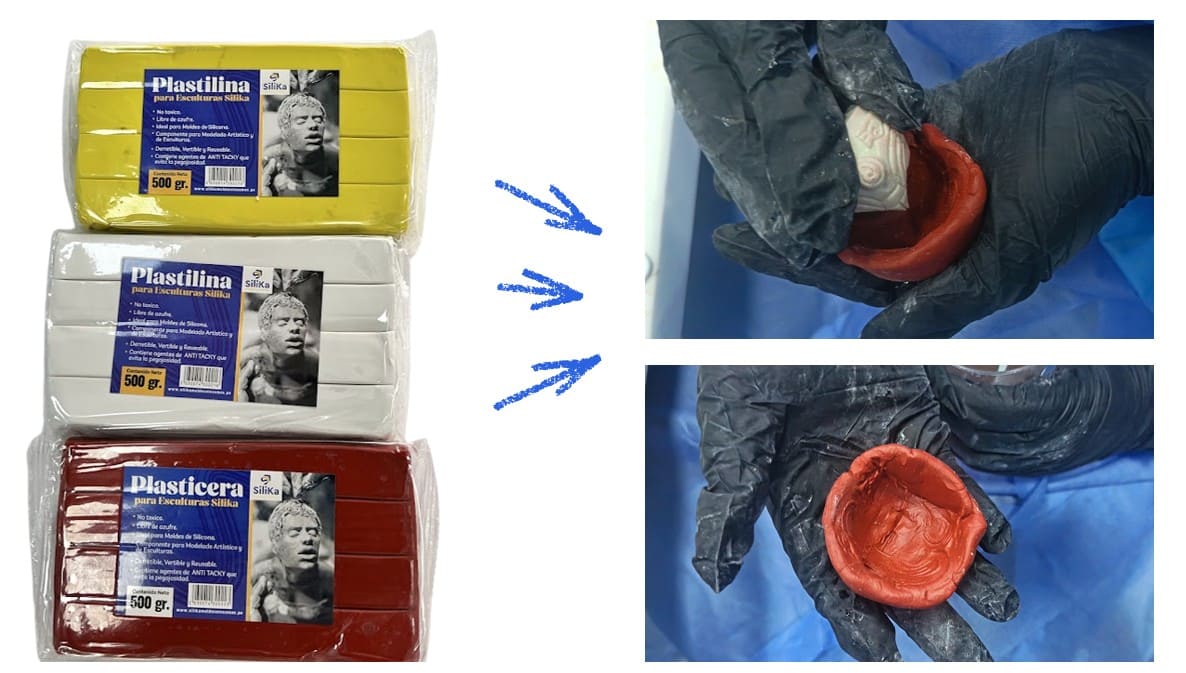 Plasticine mold