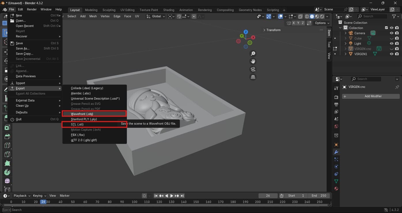 Export mold