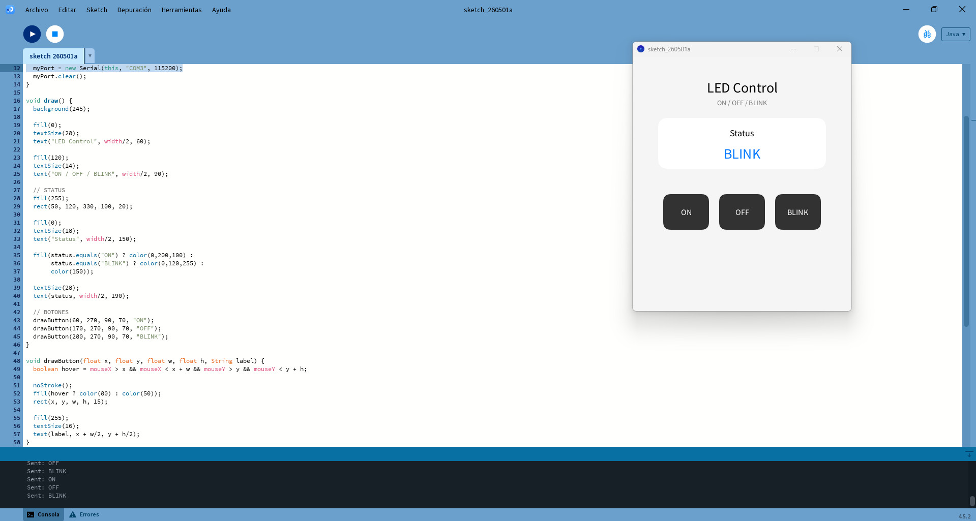 Processing Interface Executing