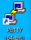 Starting PuTTY