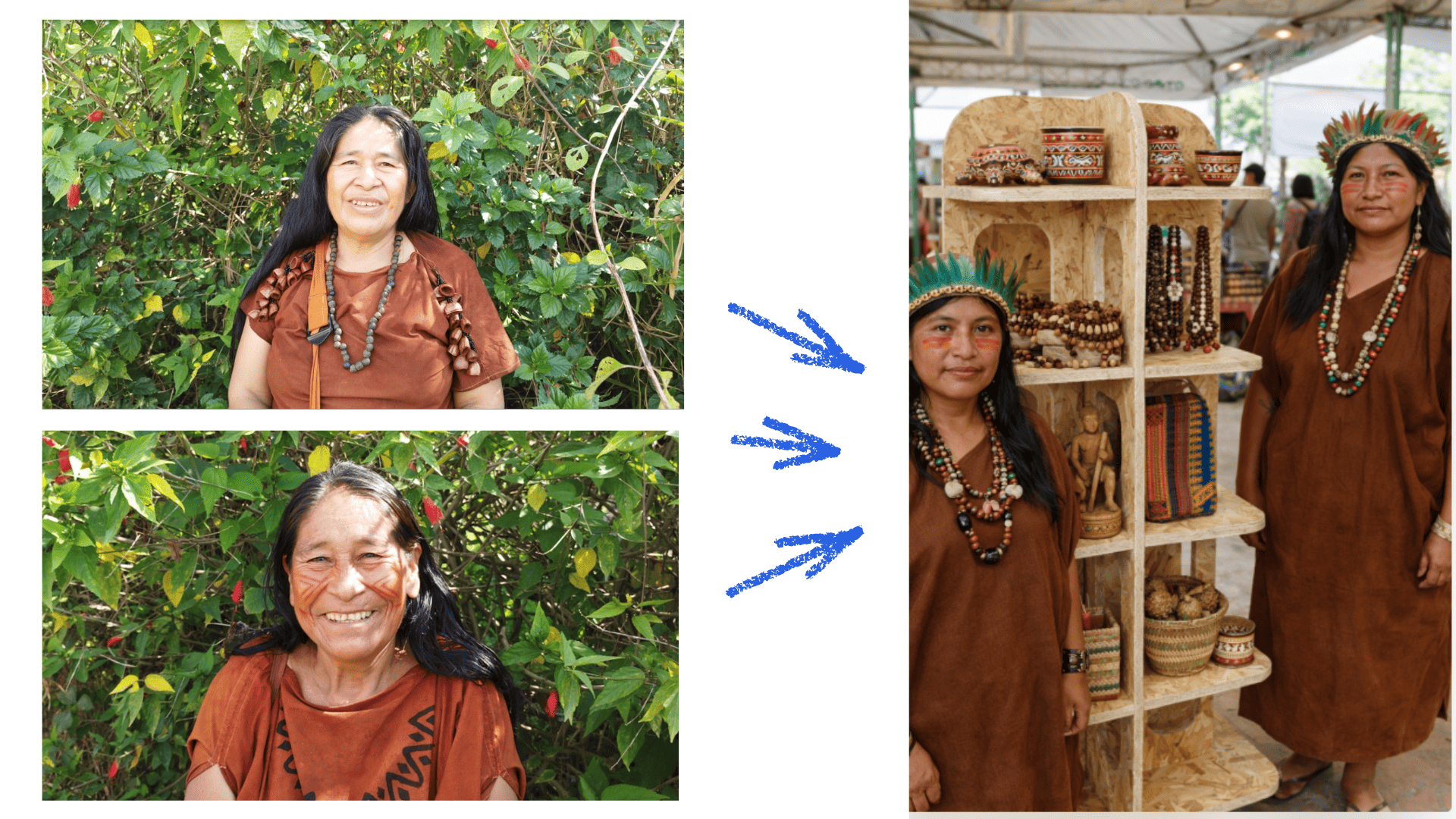 Furniture in cultural context with people