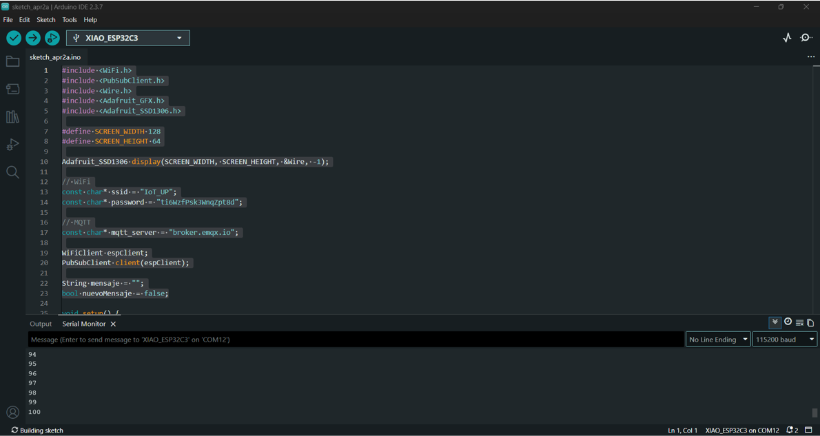Work in progress Week 11