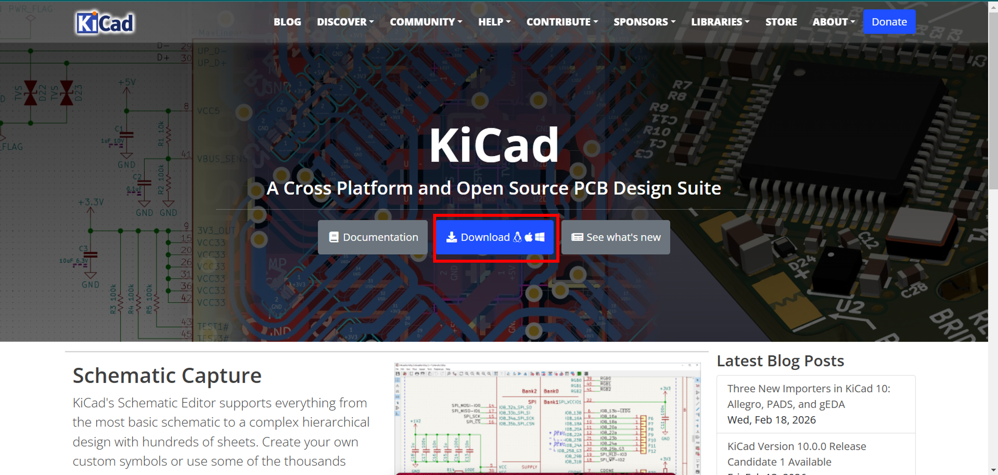 KiCad schematic design