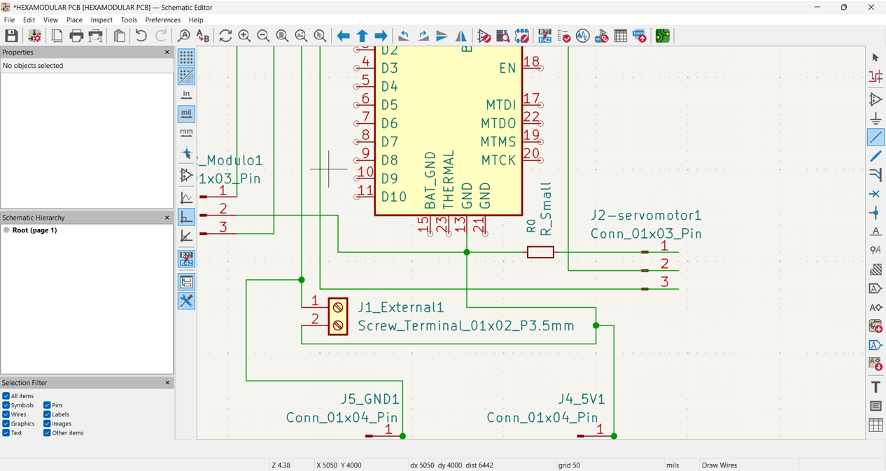 SMD resistor bridge step 2