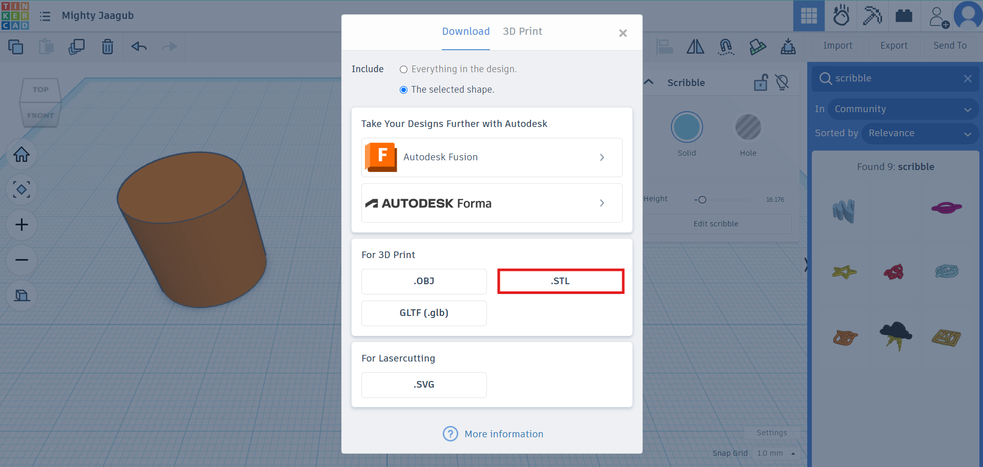 Tinkercad process image