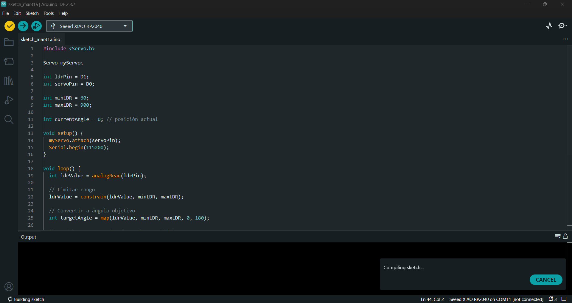 Work in progress Week 10