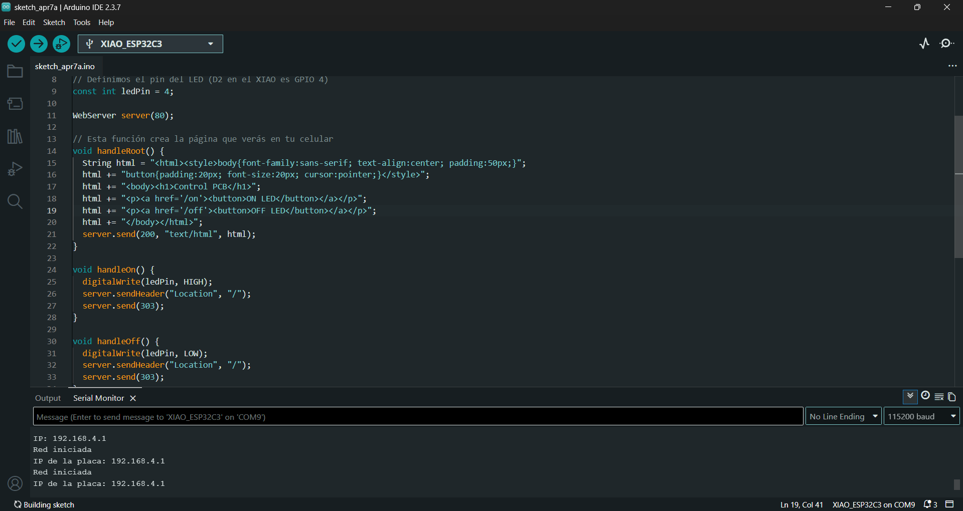 Work in progress Week 11