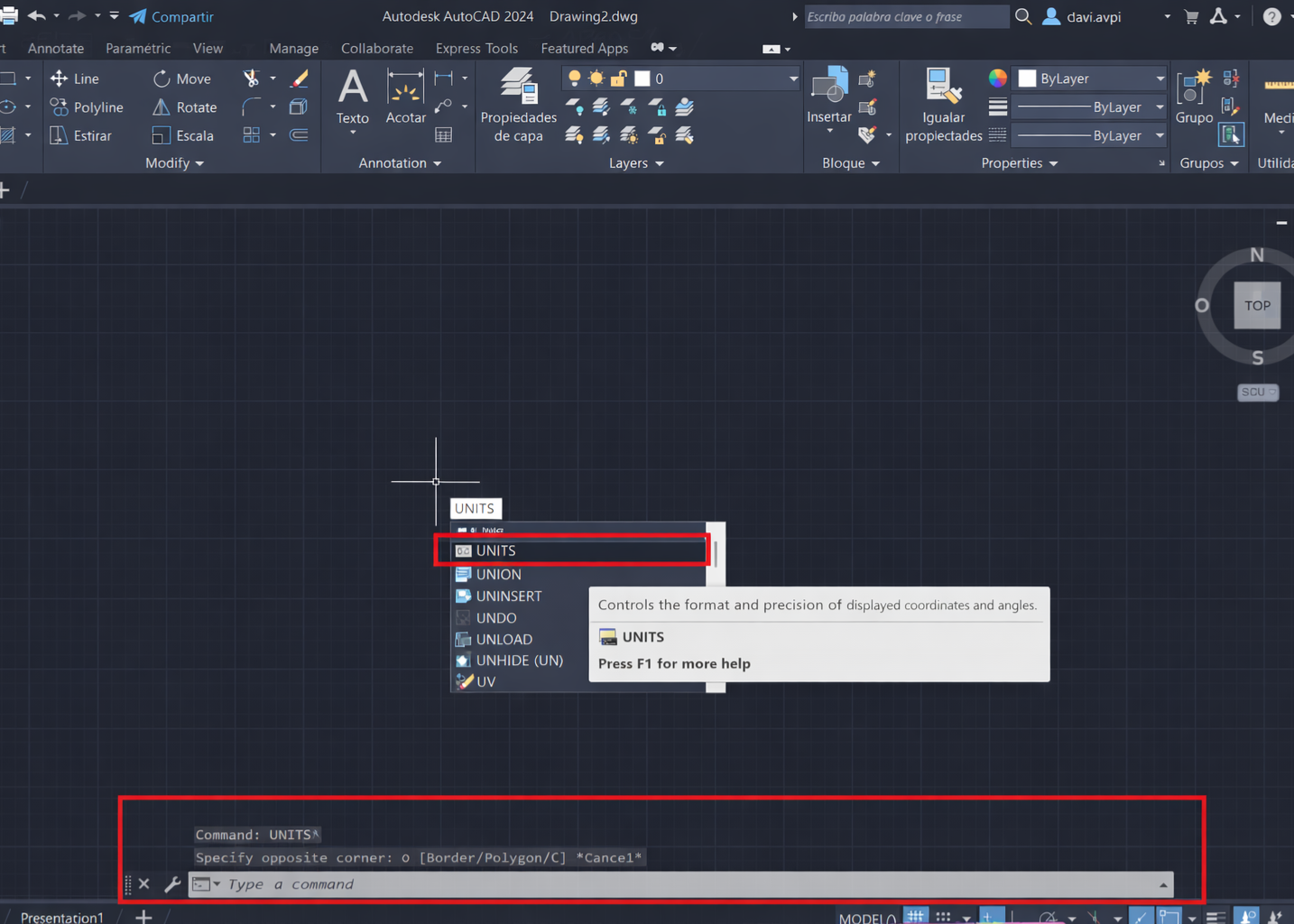AutoCAD Interface