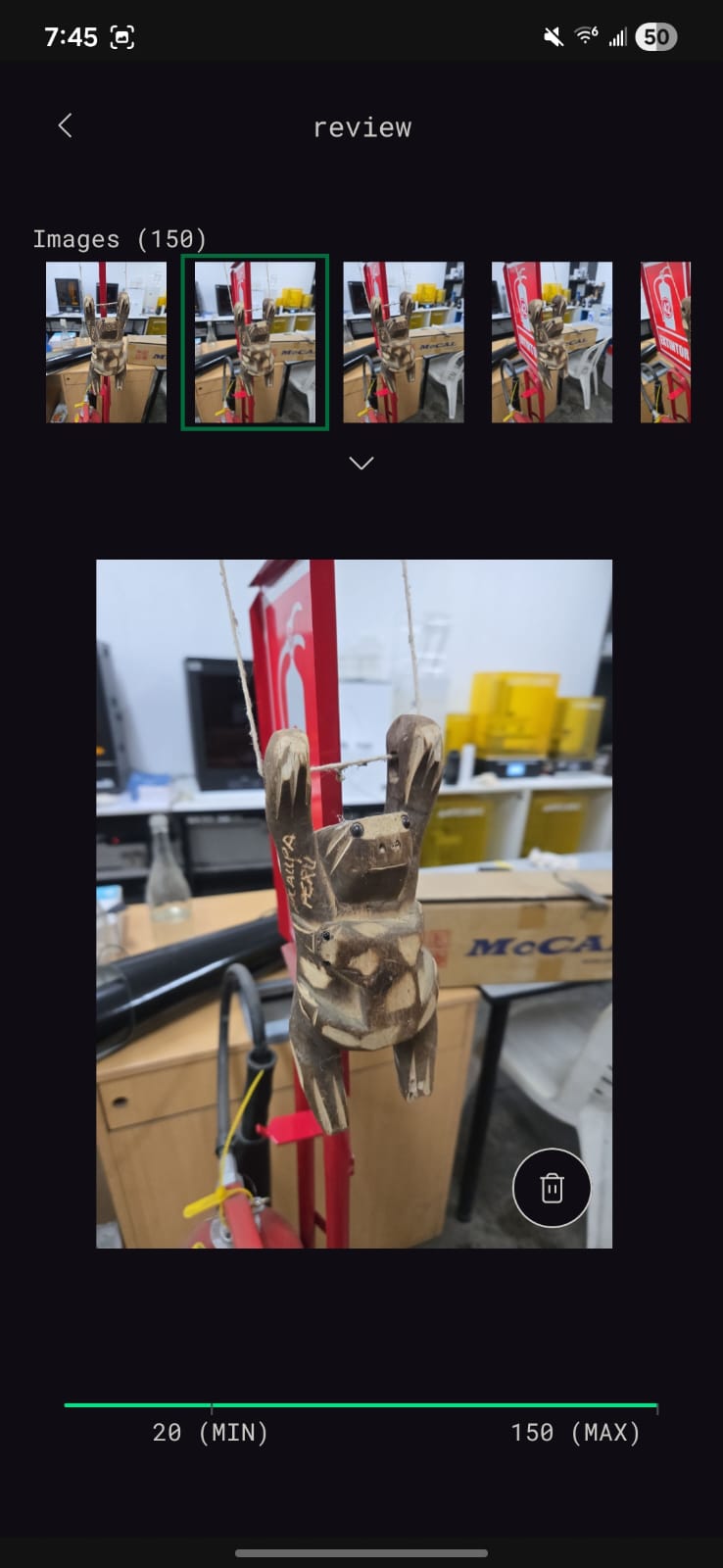 PolyCam capturing photos