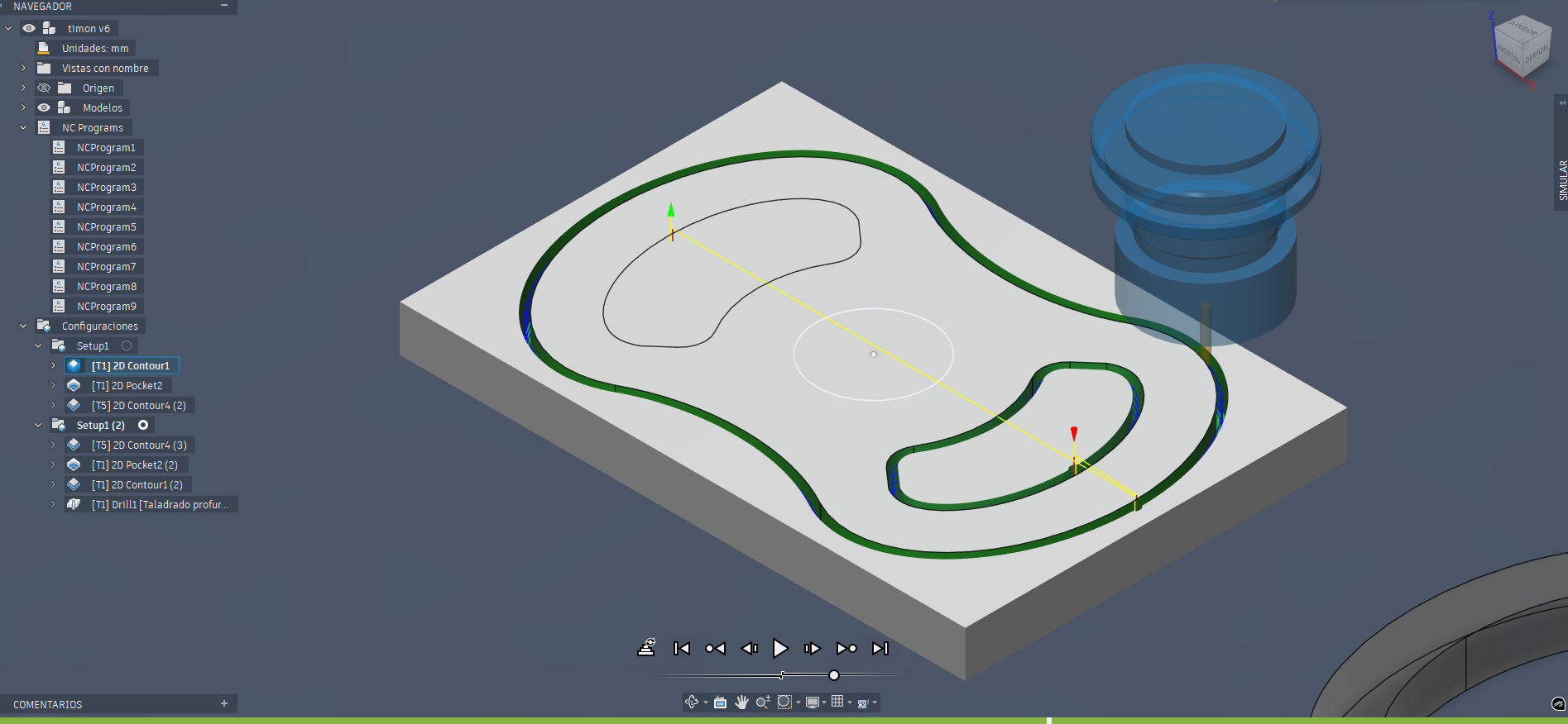 Fusion CAM simulation