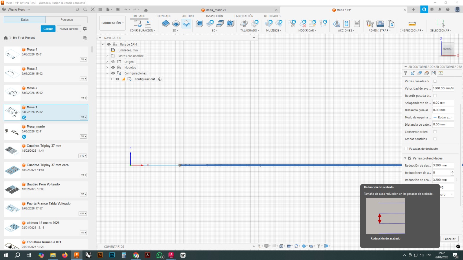 Height settings in Fusion 360