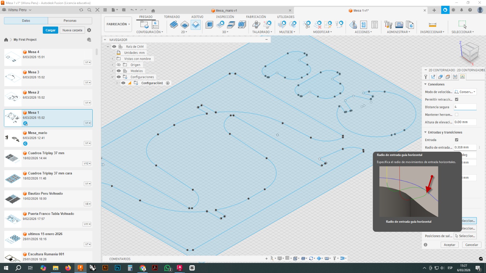 Linking and movement settings in Fusion 360