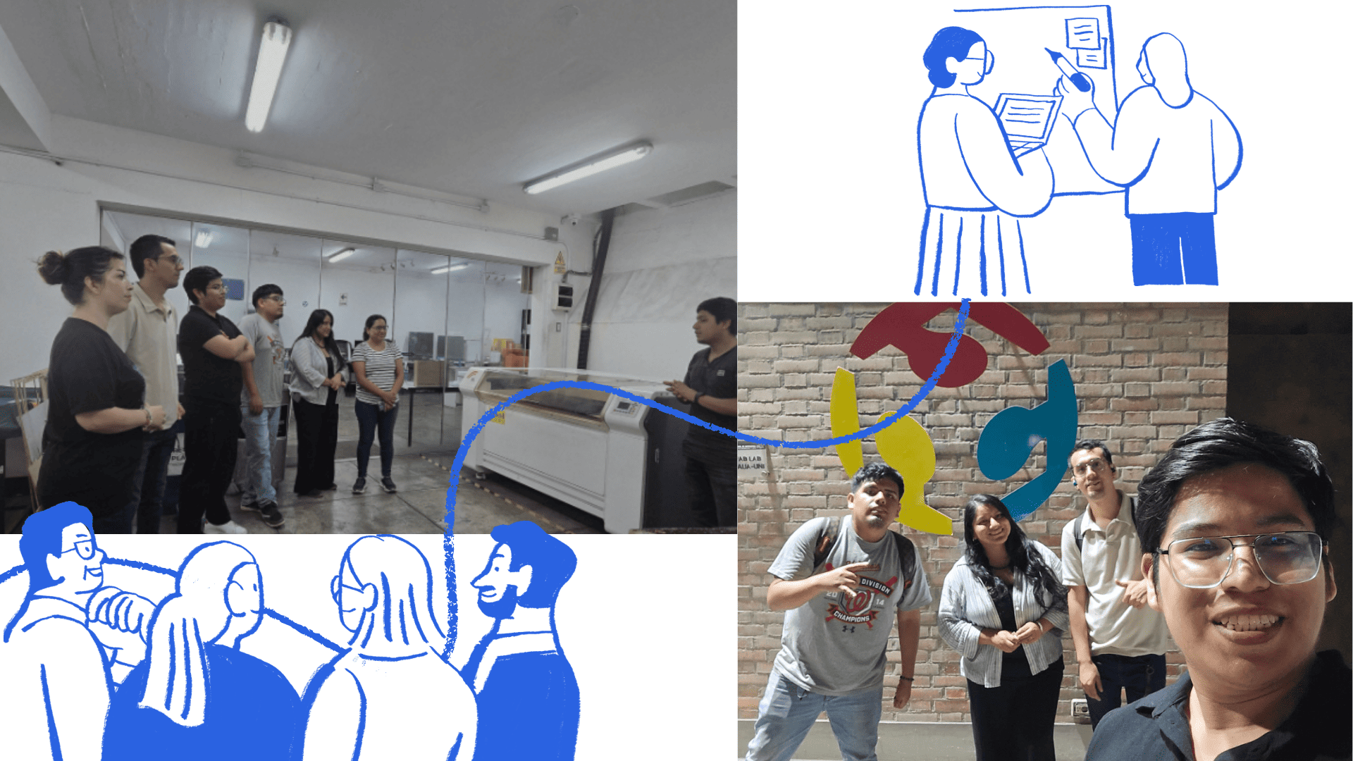 Group work session at Fab Lab UNI