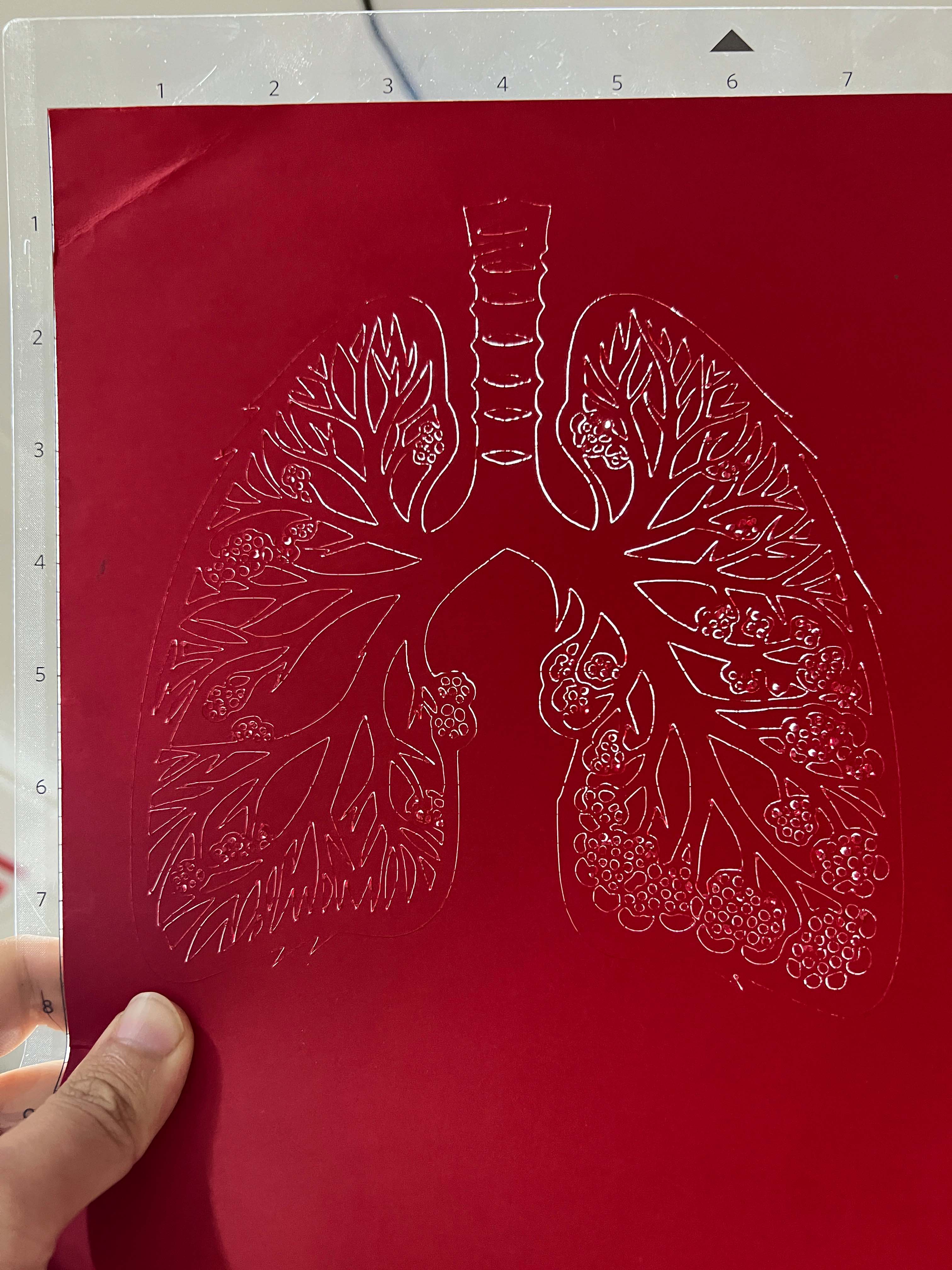 Removing excess vinyl