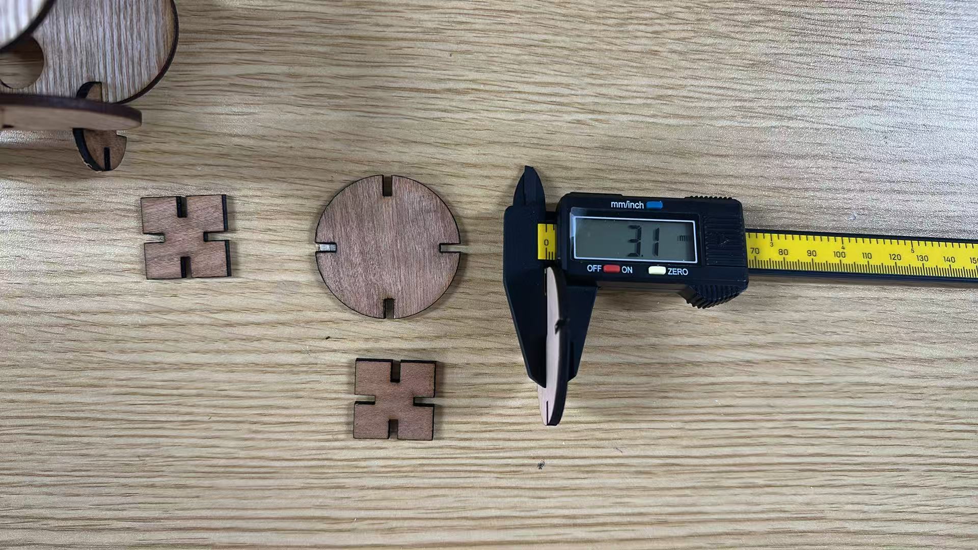 3 mm basswood material label