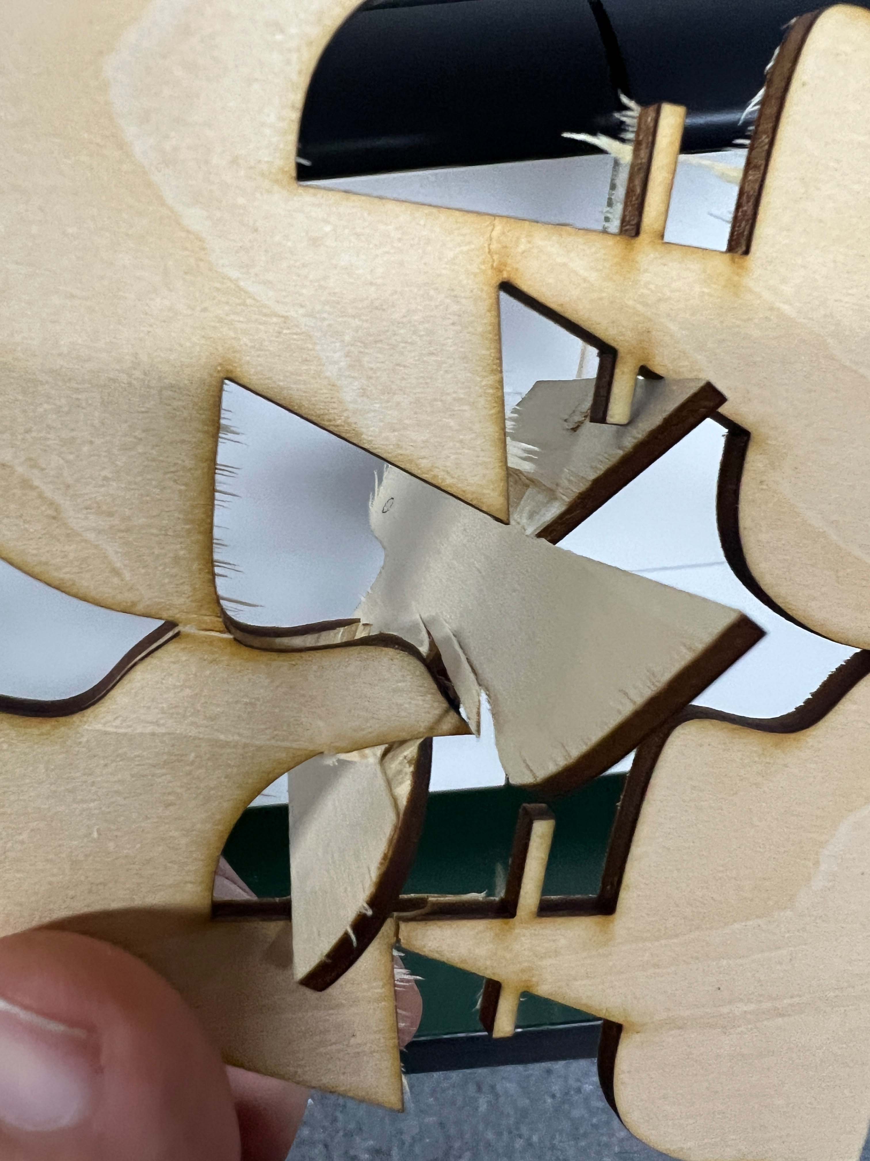 Close-up of press-fit connection