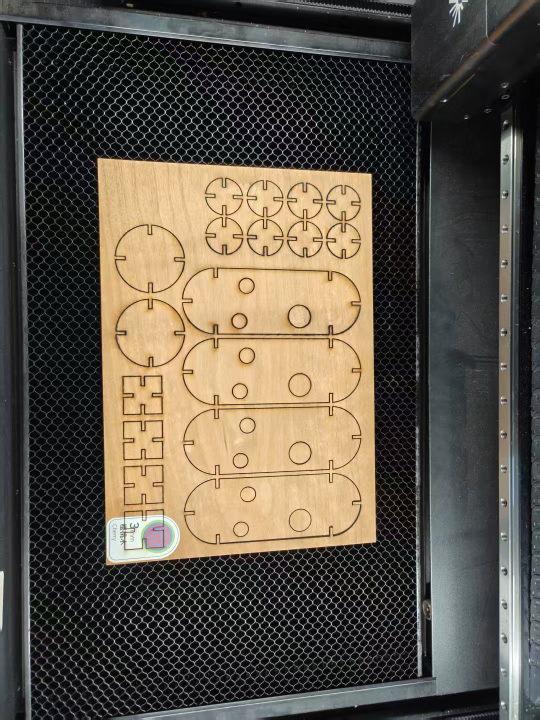 Laser-cut press-fit sheet