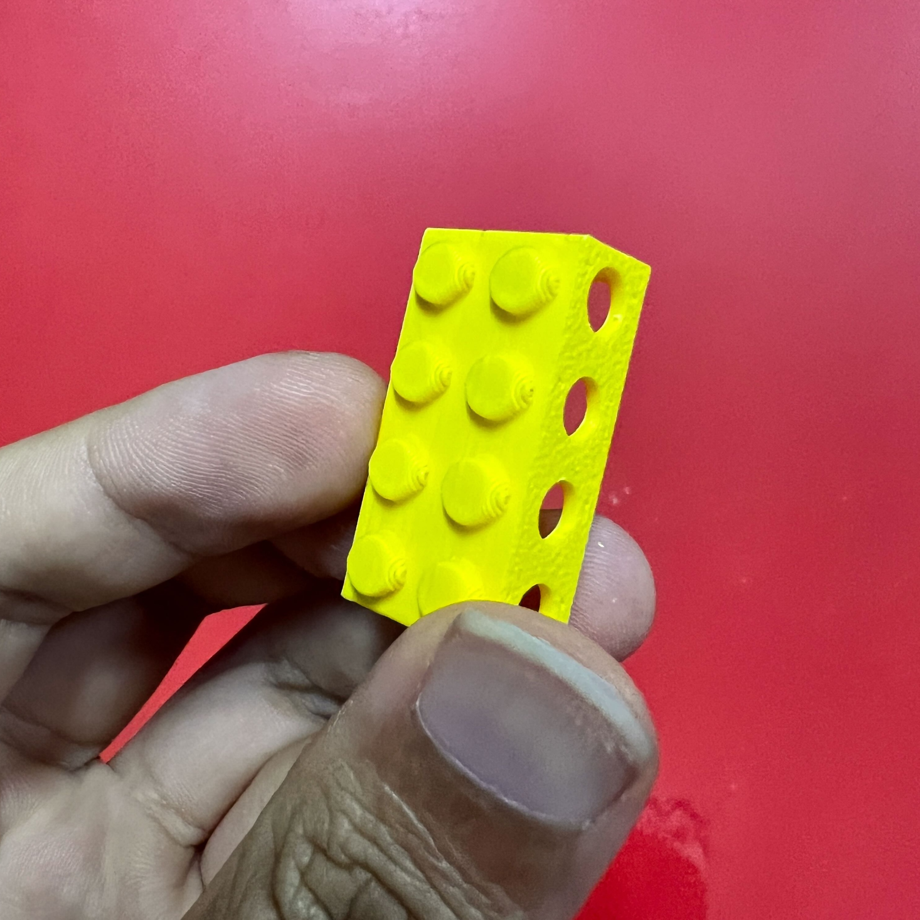 Final 3D printed LEGO object