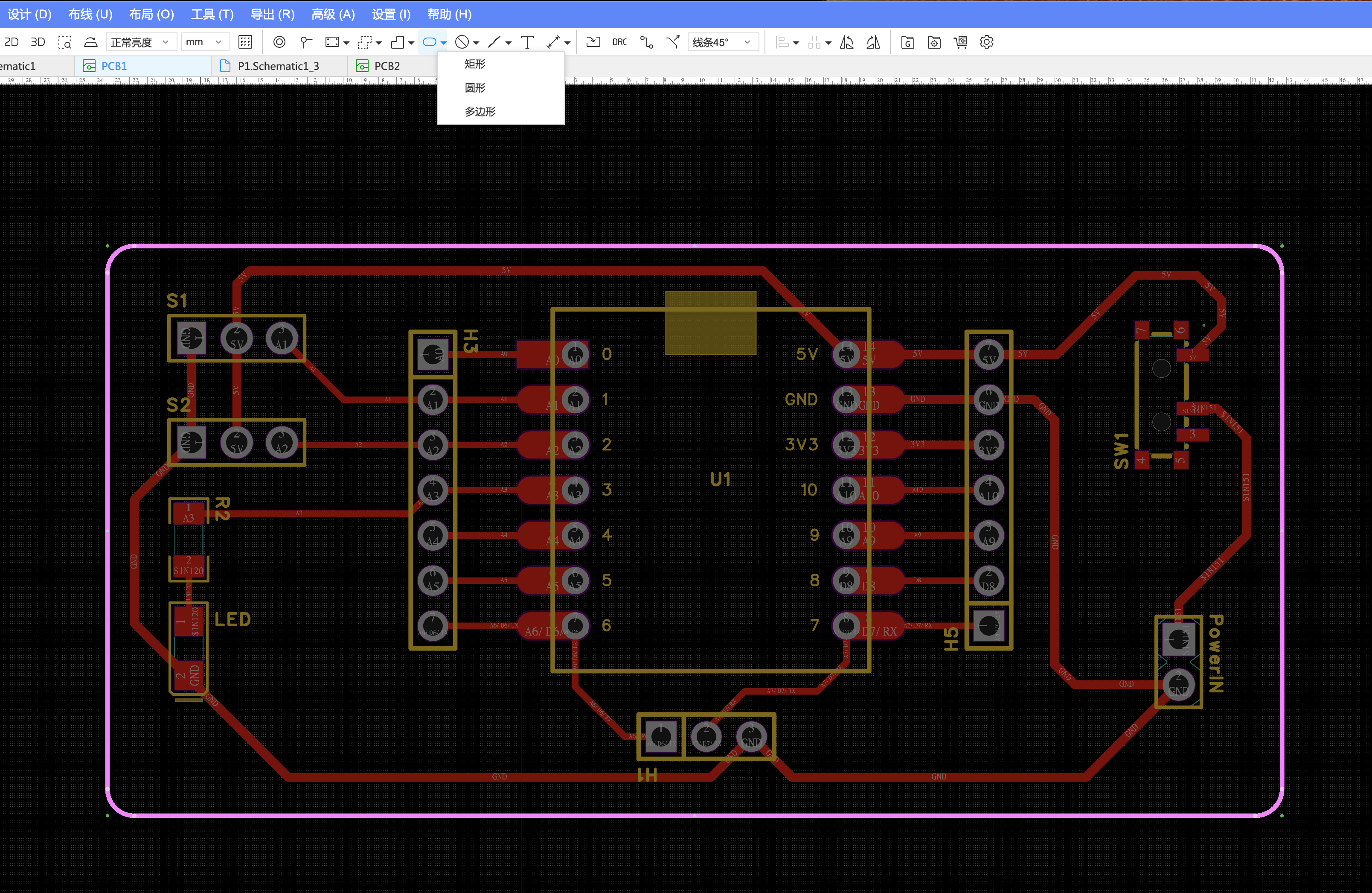 Board outline tool