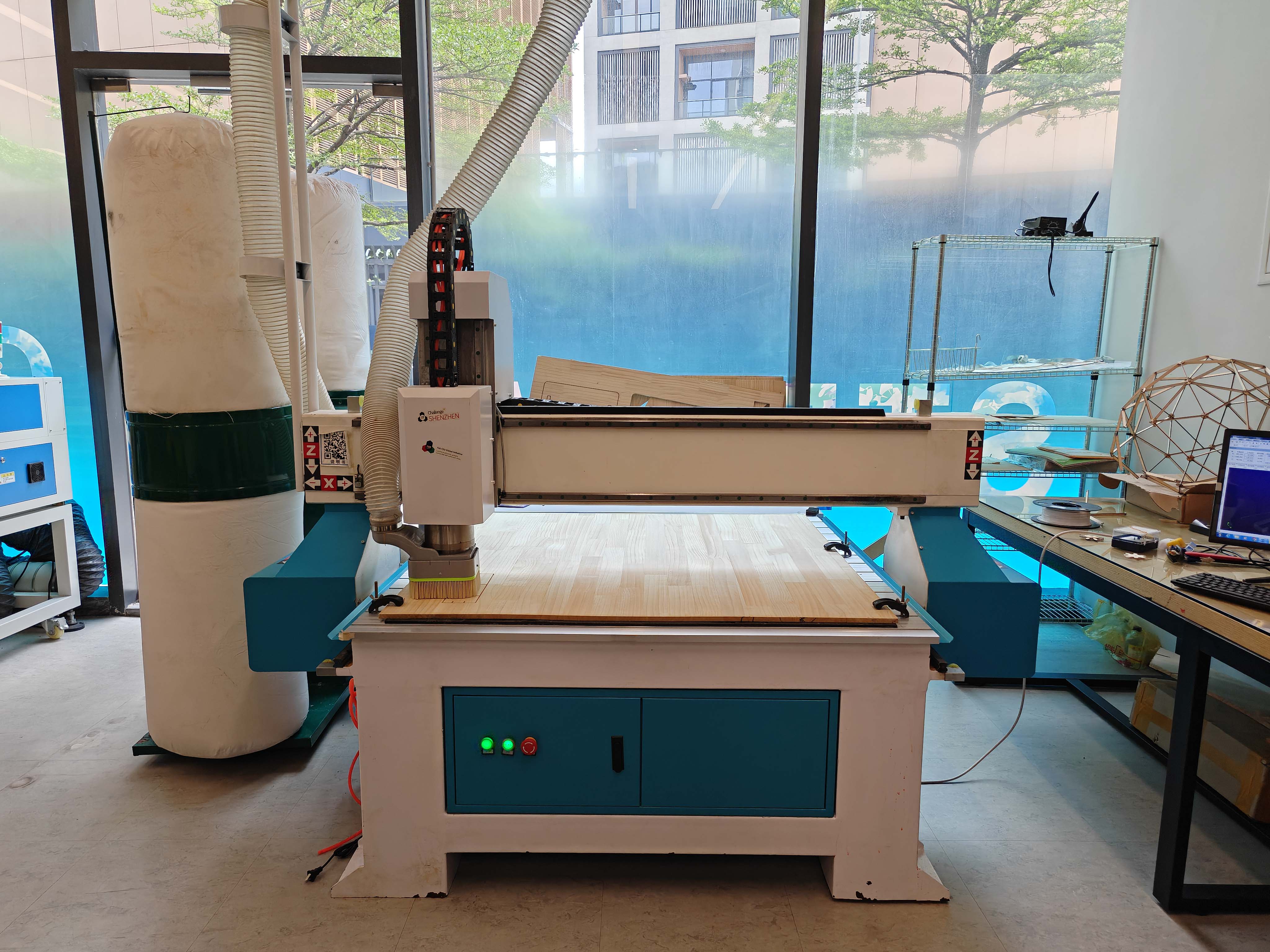 CNC router used for computer-controlled machining