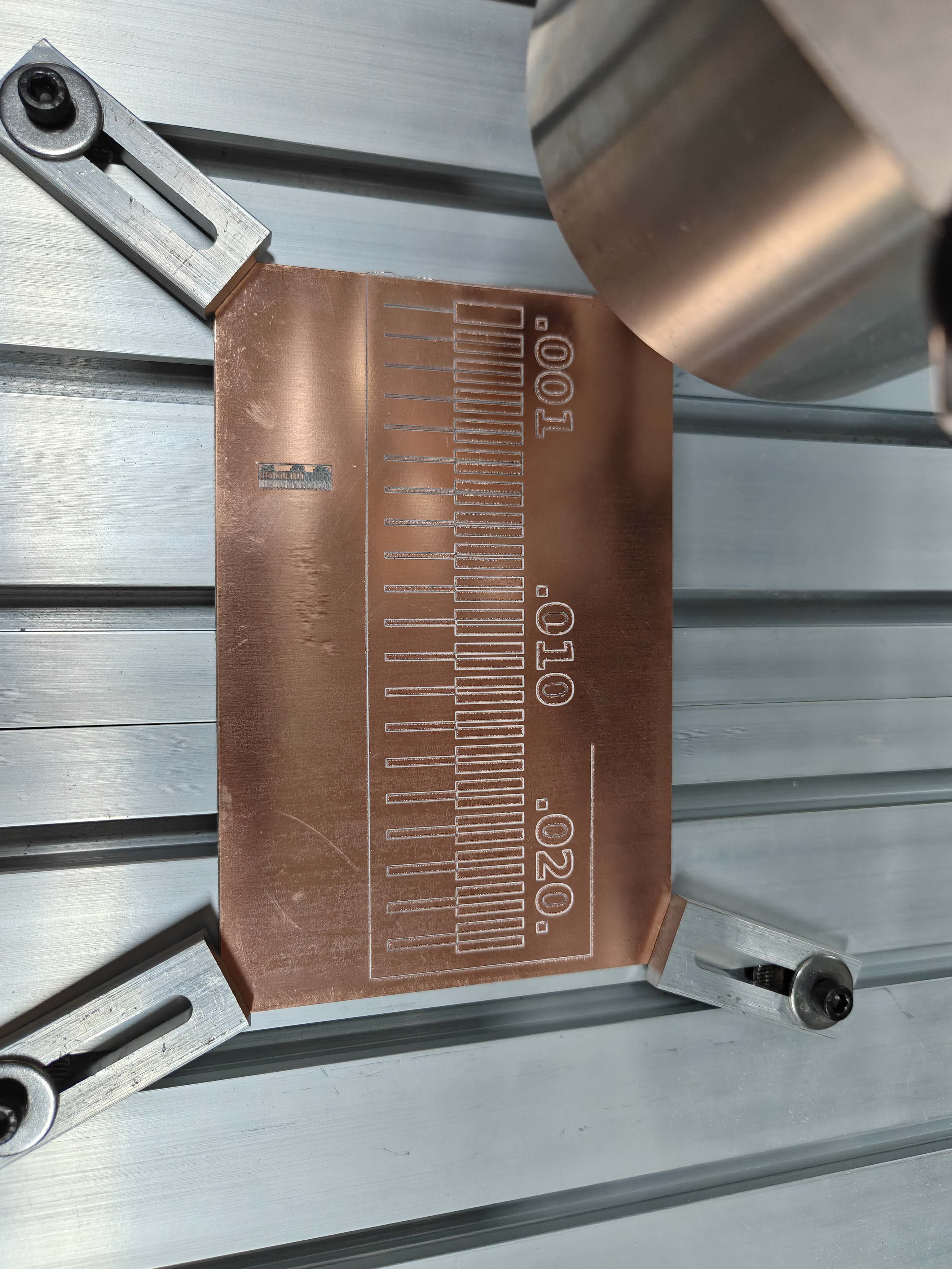 PCB milling result