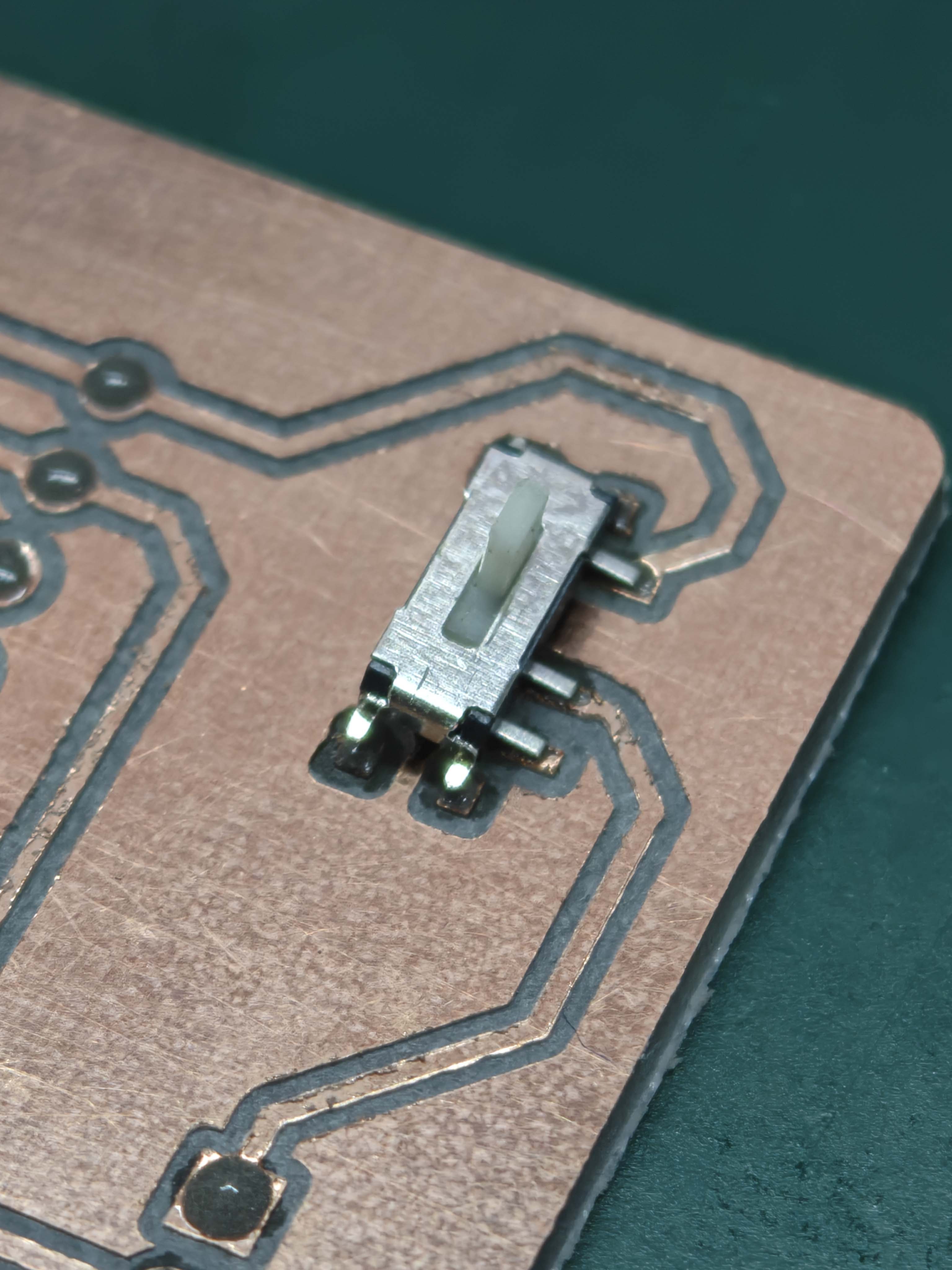 SMD switch soldering