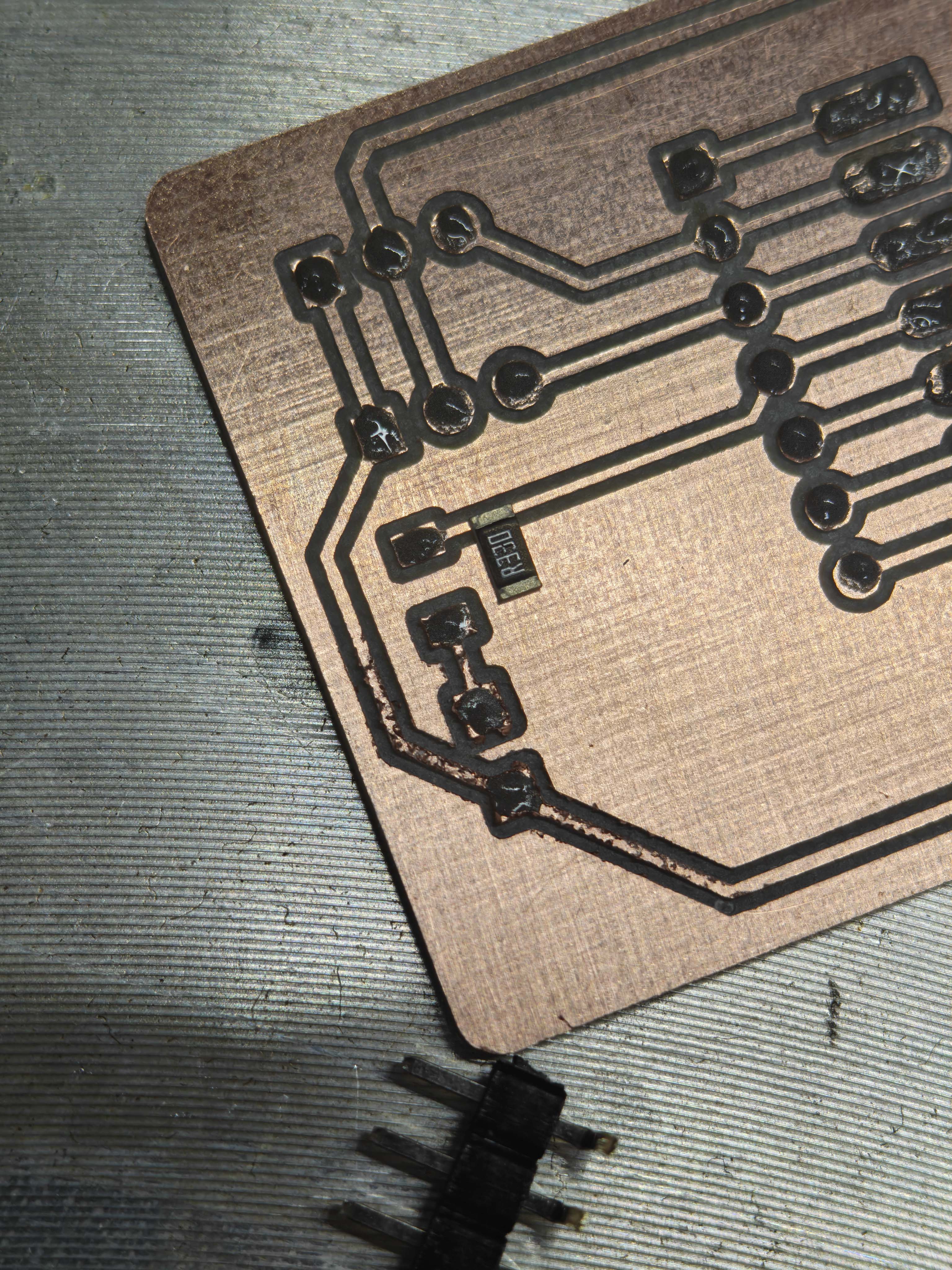 SMD resistor soldering