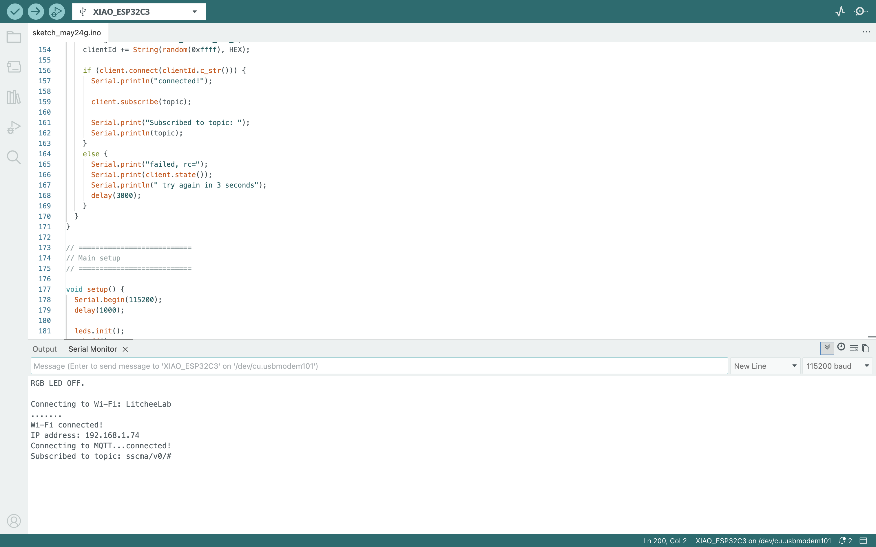 SenseCraft MQTT discovery message in MQTT Explorer