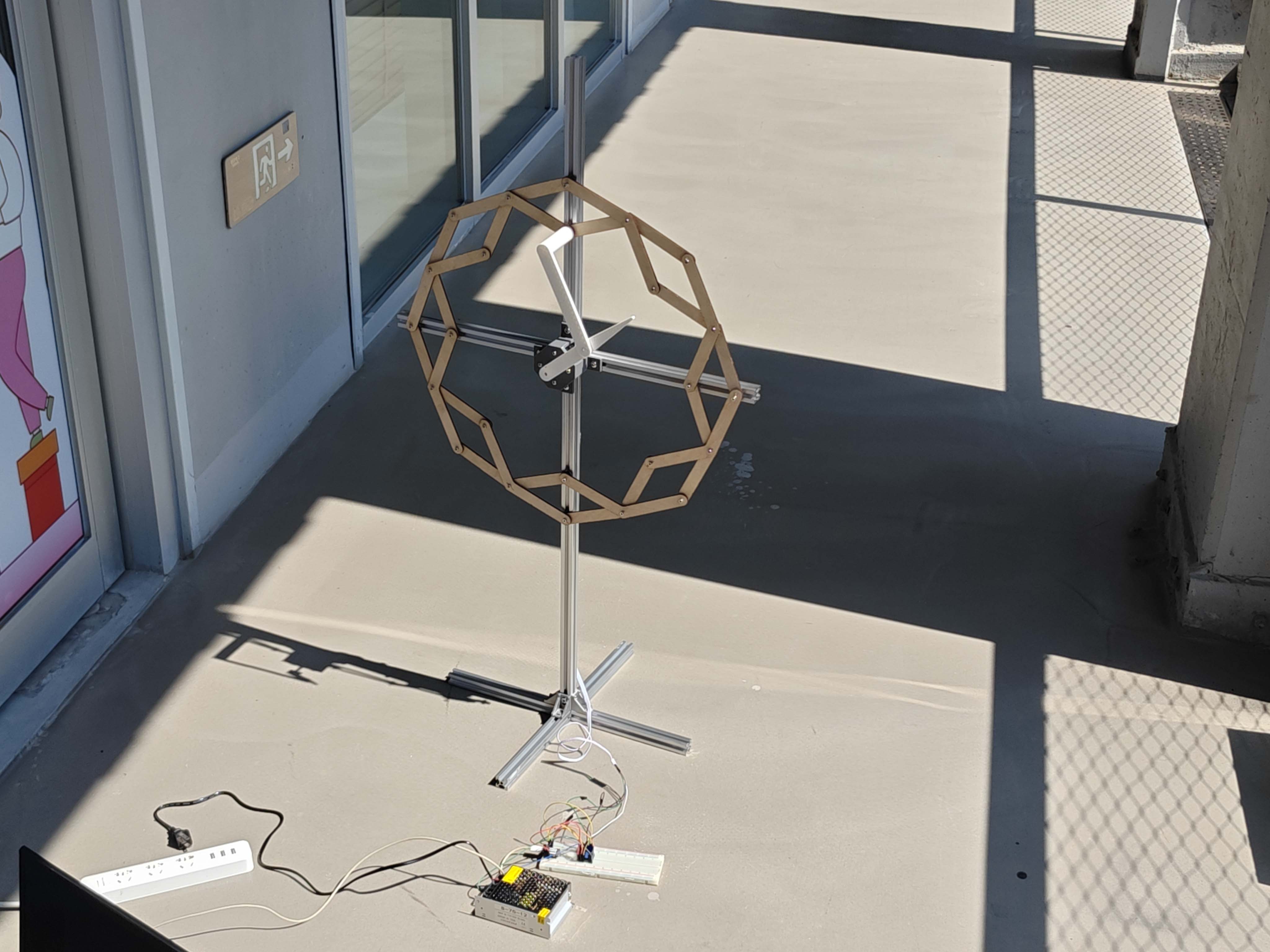 Final kinetic clock prototype assembly