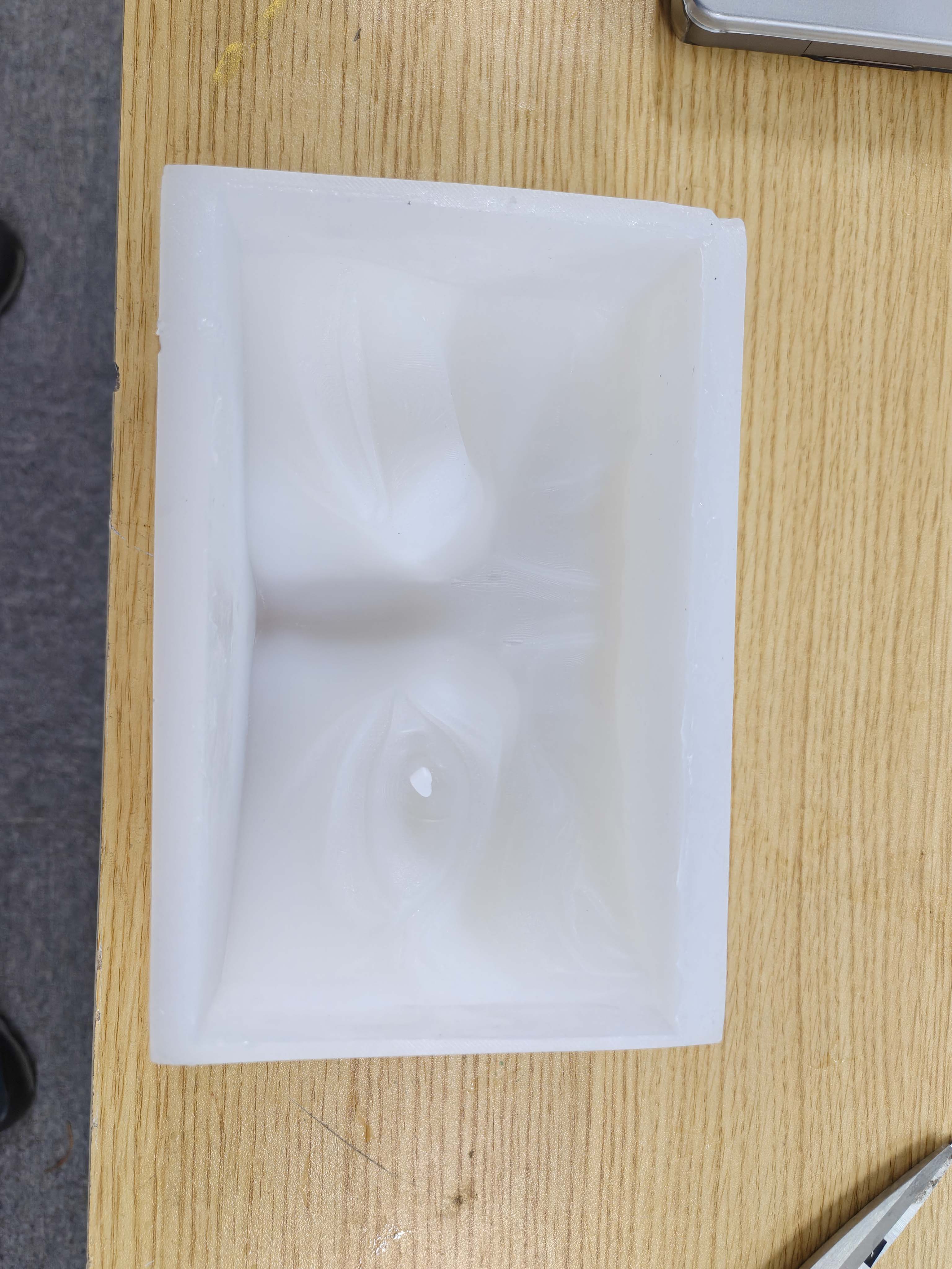 Finished silicone negative mold